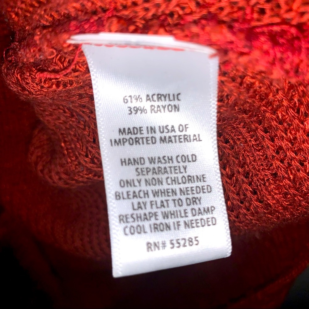 Express Red/Orange Sweater Size Small - Picture 5 of 5